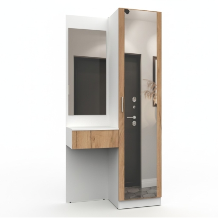 Набор мебели для прихожей "Марсель-104" МР 01-104 В2160 Ш1000 Г420 (ЛДСП Дуб крафт золотой) Набор мебели для прихожей "Марсель-104" МР 01-104 В2160 Ш1000 Г420 (ЛДСП Дуб крафт золотой)